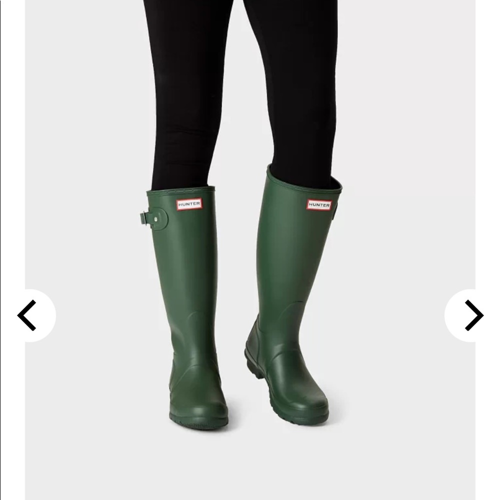 Women’s original tall rain boots: hunter green